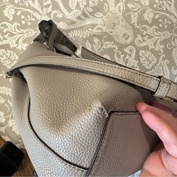 LOW START Kate Spade Gwyn Pershing Street Satchel Grey Pebble Leather $359 - Picture 12 of 15